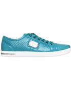 Dolce & Gabbana Uk Logo Plaquet Perforated Sneakers - Lyst