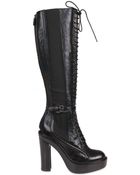 Givenchy 130mm Calfskin Lace Up Boots - Lyst