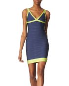 Hervé Léger Cut–out Back Bandage Dress - Lyst