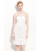 Js Collections Chiffon Petal Strapless Sheath Dress - Lyst