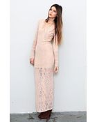 Nightcap Long Sleeve Deep V Gown - Lyst