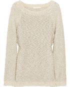 Vanessa Bruno Metallic Open-knit Sweater - Lyst