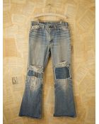 Free People Vintage Levis Patched Jeans - Lyst