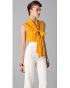 Viktor & Rolf Sleeveless Necktie Blouse - Lyst