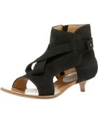 Maison Martin Margiela Crisscross Suede Sandal - Lyst