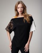 Sachin & Babi Angelica Mixed-Sleeve Top - Lyst