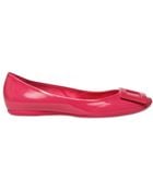 Roger Vivier Belle De Nuit Patent Ballerina Flats - Lyst