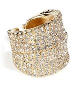 Dannijo Golden Swarovski Crystals Ring - Lyst