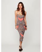 Free People Fitted Midcalf Dress - Lyst