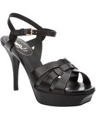Saint Laurent Tribute Sandal - Lyst