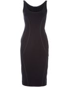 Donna Karan New York Fitted Dress - Lyst