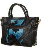 Topshop Animal Print Leather Holdall - Lyst