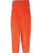 3.1 Phillip Lim Silk Crepe De Chine Gaucho Pants - Lyst