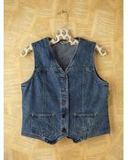 Free People Vintage Denim Vest - Lyst