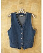 Free People Vintage Denim Vest - Lyst