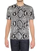 Jil Sander Python Printed Jersey T-shirt - Lyst