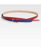 Vionnet Layered-look Cross-over Pebbled Leather Belt - Lyst
