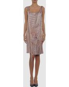 Roberto Cavalli Short Dress - Lyst