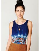 Free People Mias Embellished Summer Crop Top - Lyst