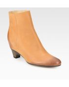 Maison Margiela Burnished Leather Ankle Boots - Lyst