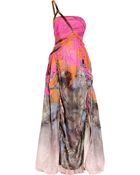 Matthew Williamson Printed Oneshoulder Gown - Lyst