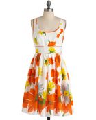 ModCloth Plays Well with Others Dress in Poppy - Lyst