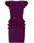 Notte By Marchesa Ruffled Dress - Lyst