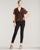 Donna Karan New York Silk Gazar Shirt - Lyst