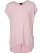 Topshop Short Sleeve Sloppy Tee - Lyst