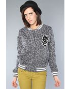 Wesc The Laika Fleece Jacket in Dark Shadow - Lyst