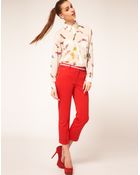 ASOS Collection Slim Cropped Trousers - Lyst