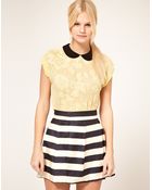 ASOS Collection Asos T-shirt with Flower Burnout - Lyst