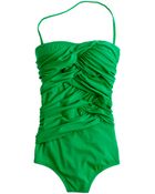 J.Crew Asymmetrical Ruched Bandeau Tank - Lyst