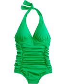 J.Crew Ruched Halter Tank - Lyst