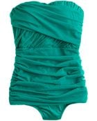 J.Crew Tulle Draped Bandeau Tank - Lyst