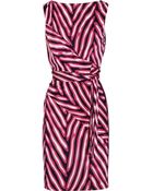 Diane von Furstenberg Printed Silk-Jersey Wrap Dress - Lyst