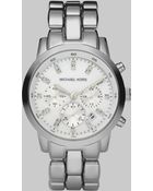 Michael Kors Stainless Steel Chronograph Bracelet Watch - Lyst