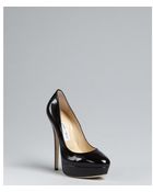 Jimmy Choo Patent Leather Eros Platform Pumps - Lyst