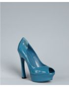 Saint Laurent Pantent Leather Palais 105 Platform Pumps - Lyst