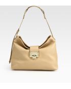 Jimmy Choo Rachel Grainy Calf Leather Shoulder Bag - Lyst