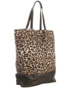 Rebecca Minkoff Leopard Print Denim Toki Tote Bag - Lyst