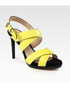 Reed Krakoff Boxer Leather Slingback Sandals - Lyst