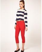 ASOS Collection Asos Slim Cropped Trousers - Lyst