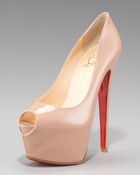 Christian Louboutin Highness Platform Pump, Nude - Lyst