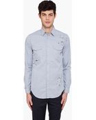 McQ by Alexander McQueen Grey Shirt - Lyst