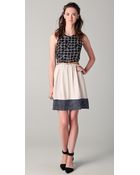 Sachin & Babi Emma Belted Combo Dress - Lyst