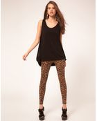ASOS Collection Asos Animal Print Leggings in Ponte - Lyst