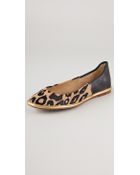 Diane von Furstenberg Botswana Haircalf Flats - Lyst