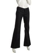 Diesel Dark Blue Stretch Denim Kees Flared Trouser Jeans - Lyst