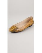 Kors By Michael Kors Odette Snake Ballet Flats - Lyst